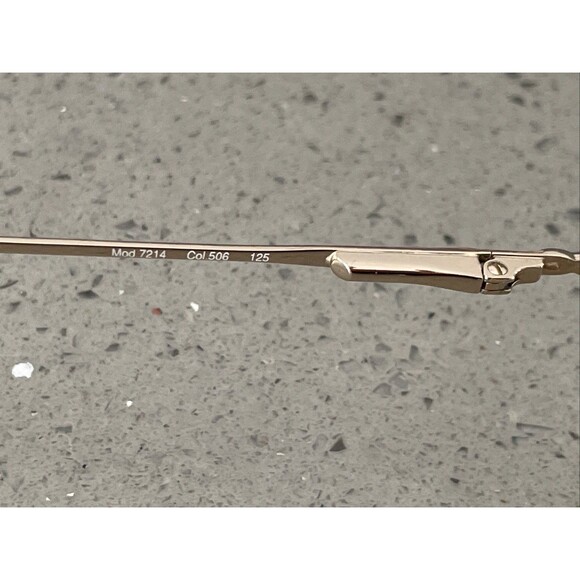 MARCOLIN EYEGLASSES FRAMES ONLY Mod. 7214 Col. 506 FULL RIM 51-18-125 gold oval - Picture 9 of 14